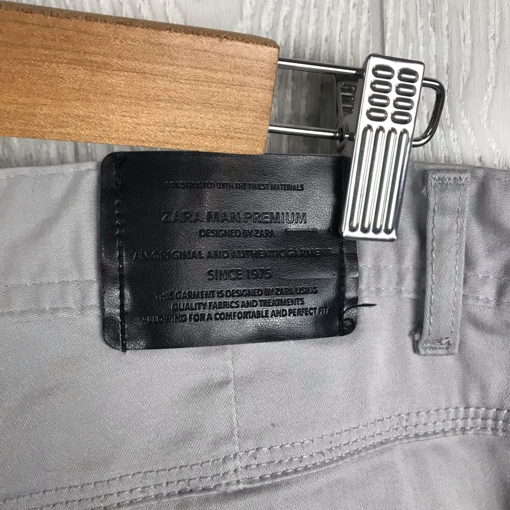 Zara Man Basic Collection Gray Stretch Skinny Jean - image 5